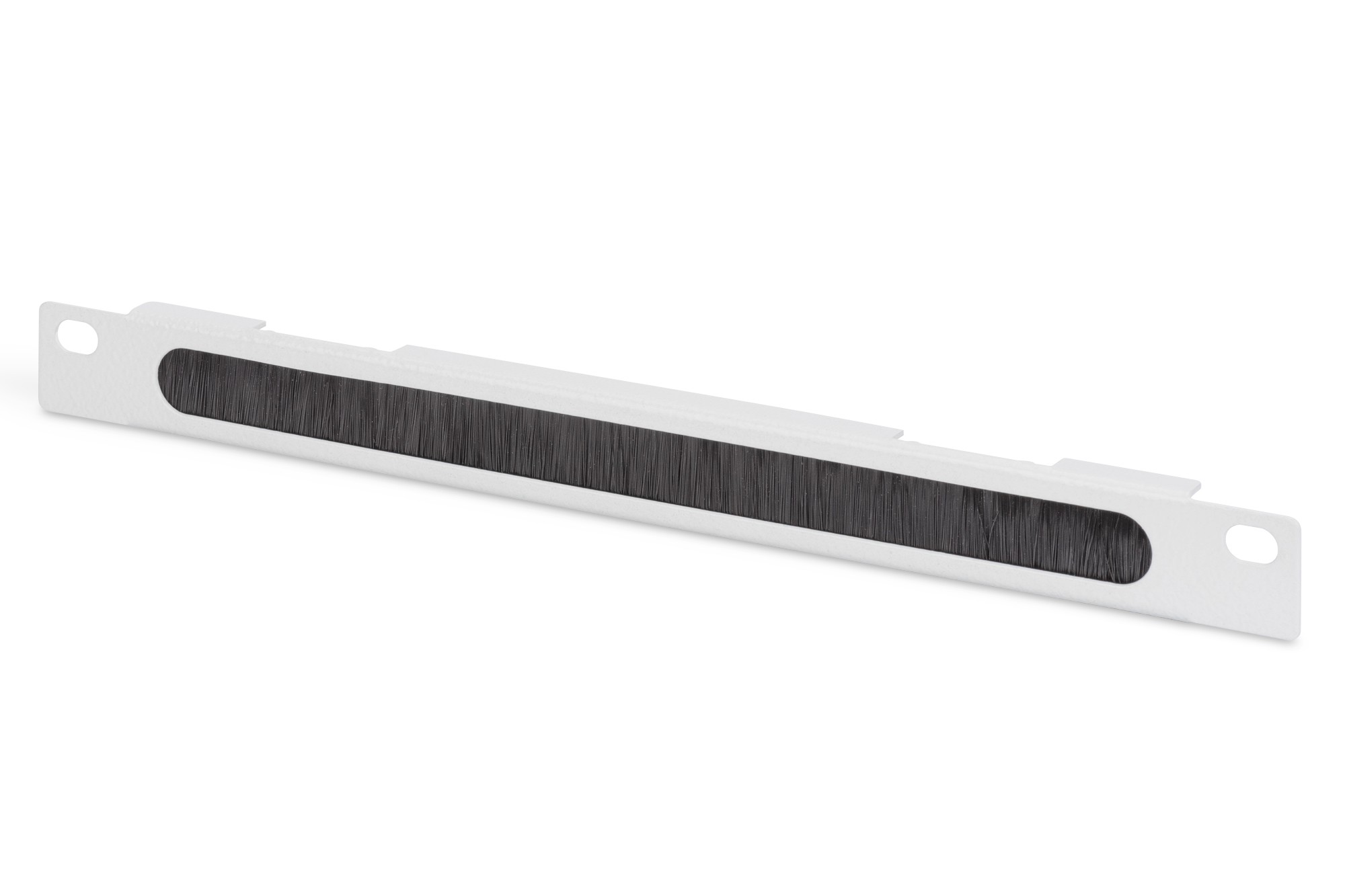 DN-10 ORG-1/2U  Panel de gestión de cables 0,5U, Cepillo Gris. Armario 10"
