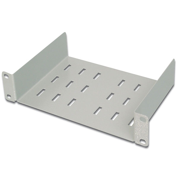DN-10 TRAY-1  Bandeja 1U 10" instalación fija 44x254x150 mm, color gris (RAL 7035)
