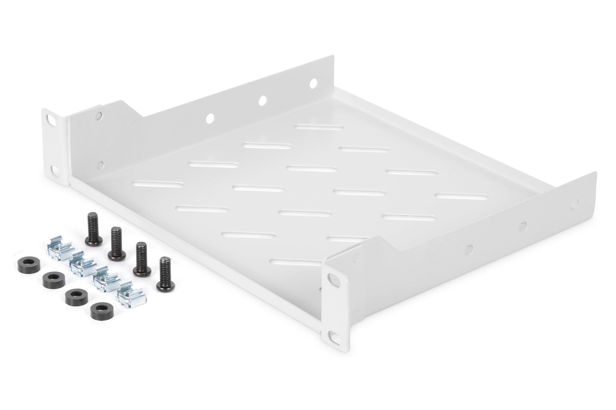 DN-10-TRAY-2  Bandeja 1U 10" instalación fija 44x254x250 mm, color Gris (RAL 7035)