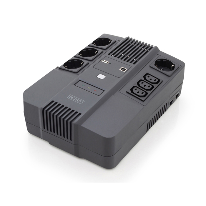 DN-170111  SAI    800VA 480W  Interactivo 4x shucko,3x IEC C13, USB, RJ Tipo Regleta DIGITUS