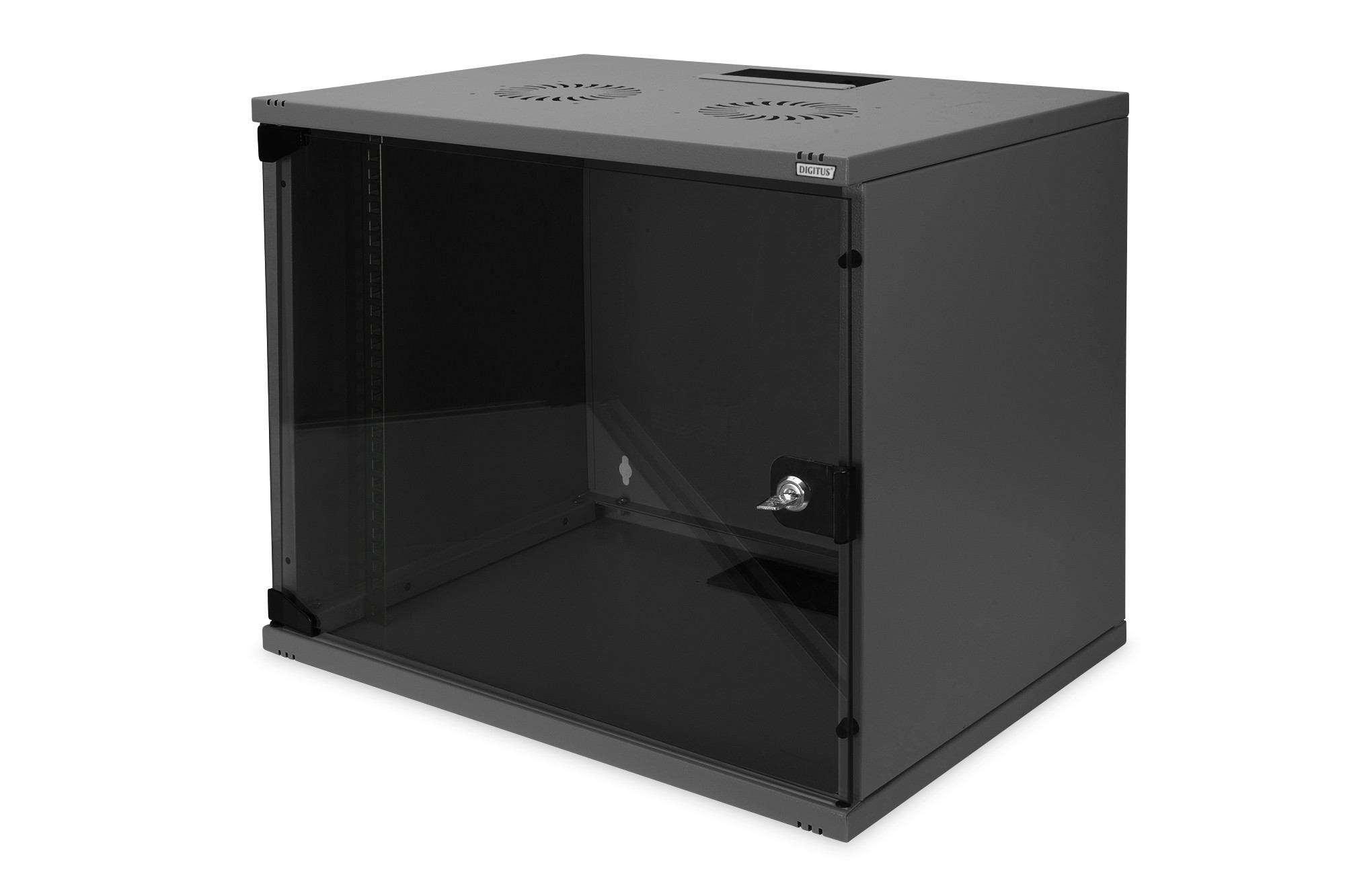DN-19 09-U-S-SW  ARMARIO MURAL 19"  9U 540x400 Negro Desmontado SOHO Digitus