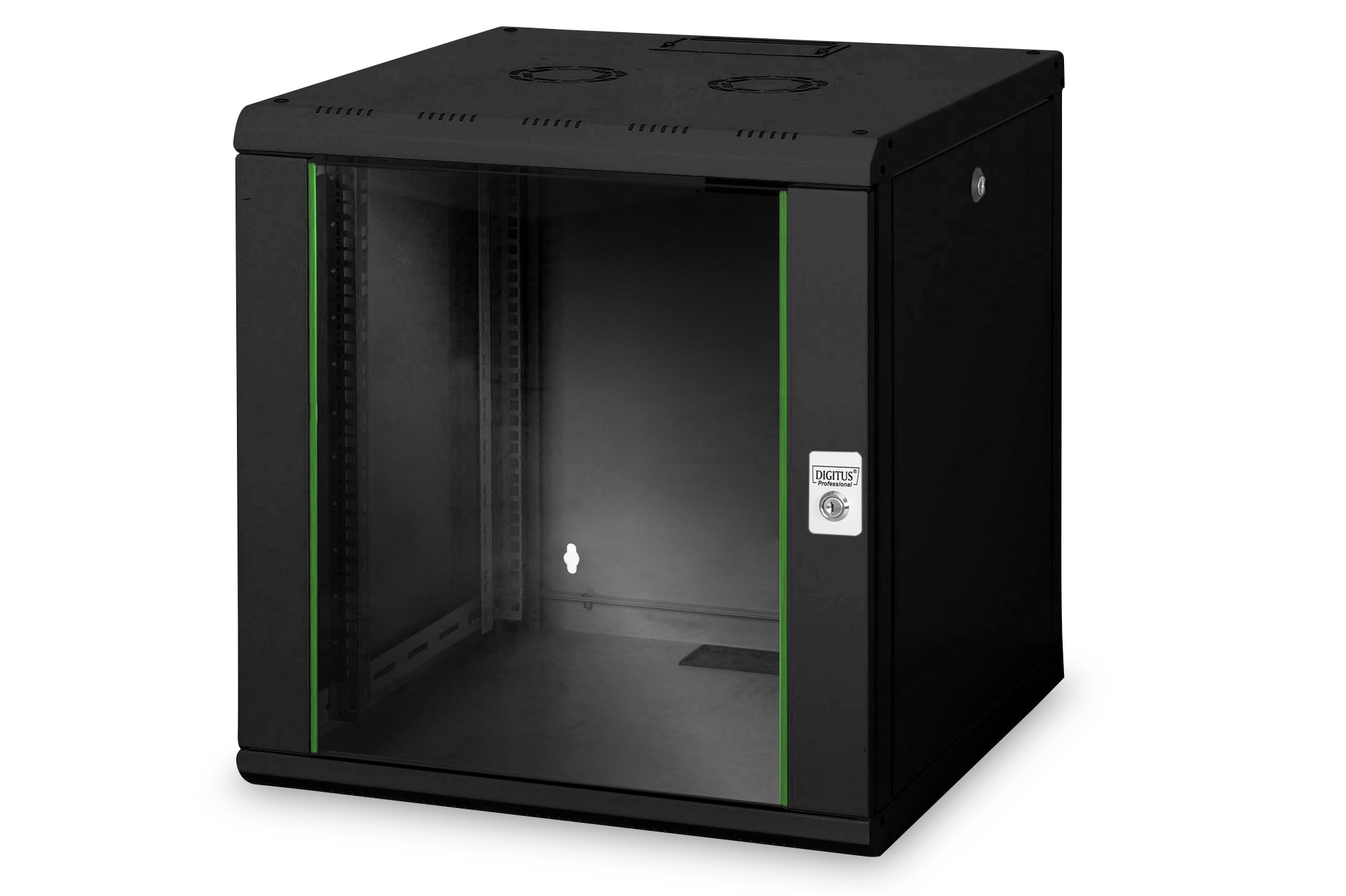 DN-19 12U-6/6-SW  ea403p  Carcasa de pared de 12UA, Unique 643x600x600 mm, color negro (RAL 9005)