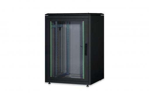 DN-19 22U-8/8-B-1  Armario de red 22UA, Unique 1164x800x800 mm, color negro (RAL 9005)