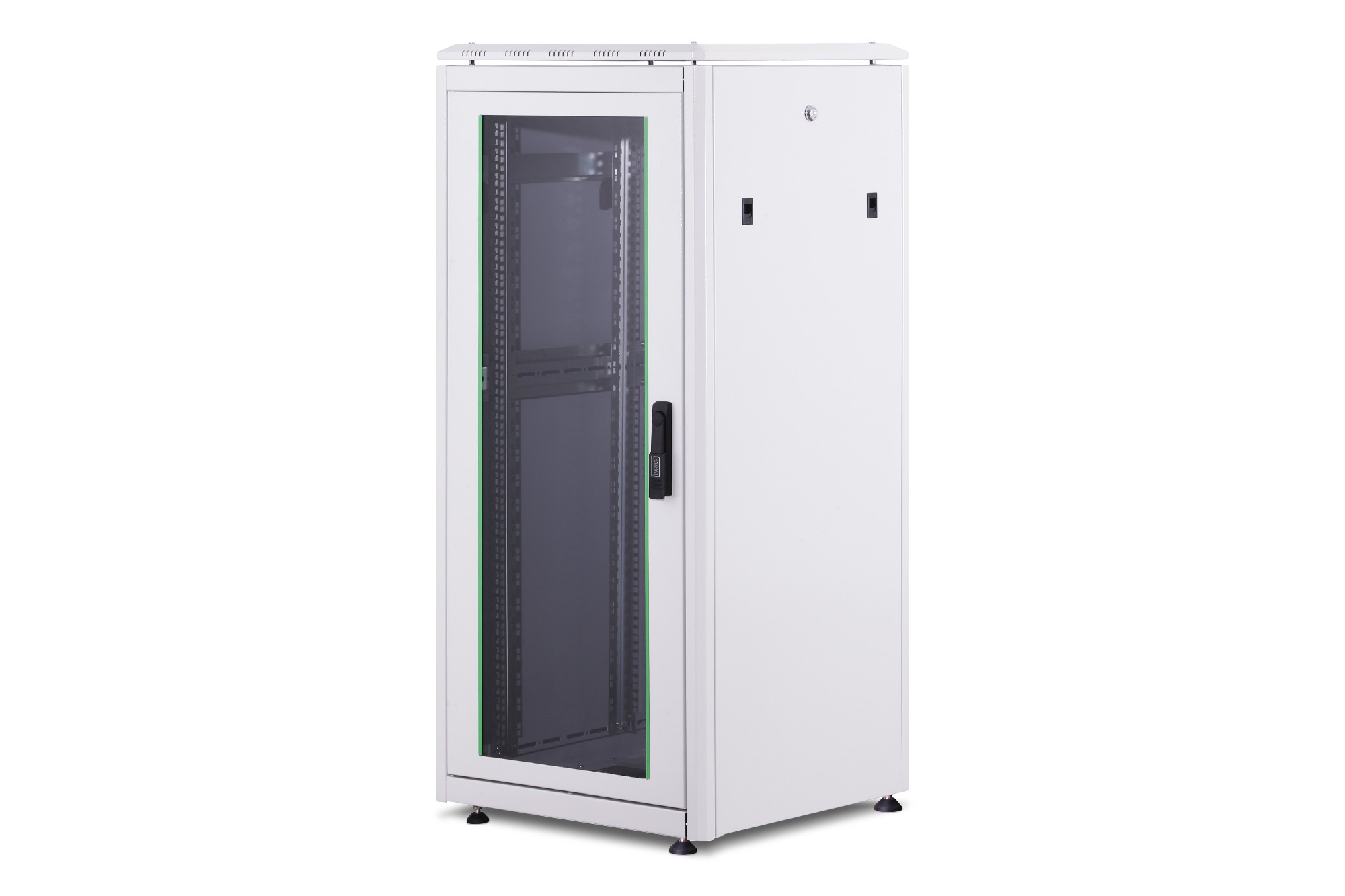 DN-19 26U-6/6-1  ARMARIO SUELO 19" 26U 600x600 gris (RAL 7035) UNIQUE Capacidad de carga: 1200 kg