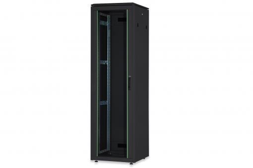 DN-19 26U-6/8-B-1  ARMARIO SUELO 19" 26U 600X800 negro (RAL 9005) Unique Capacidad de Carga: 1200Kg