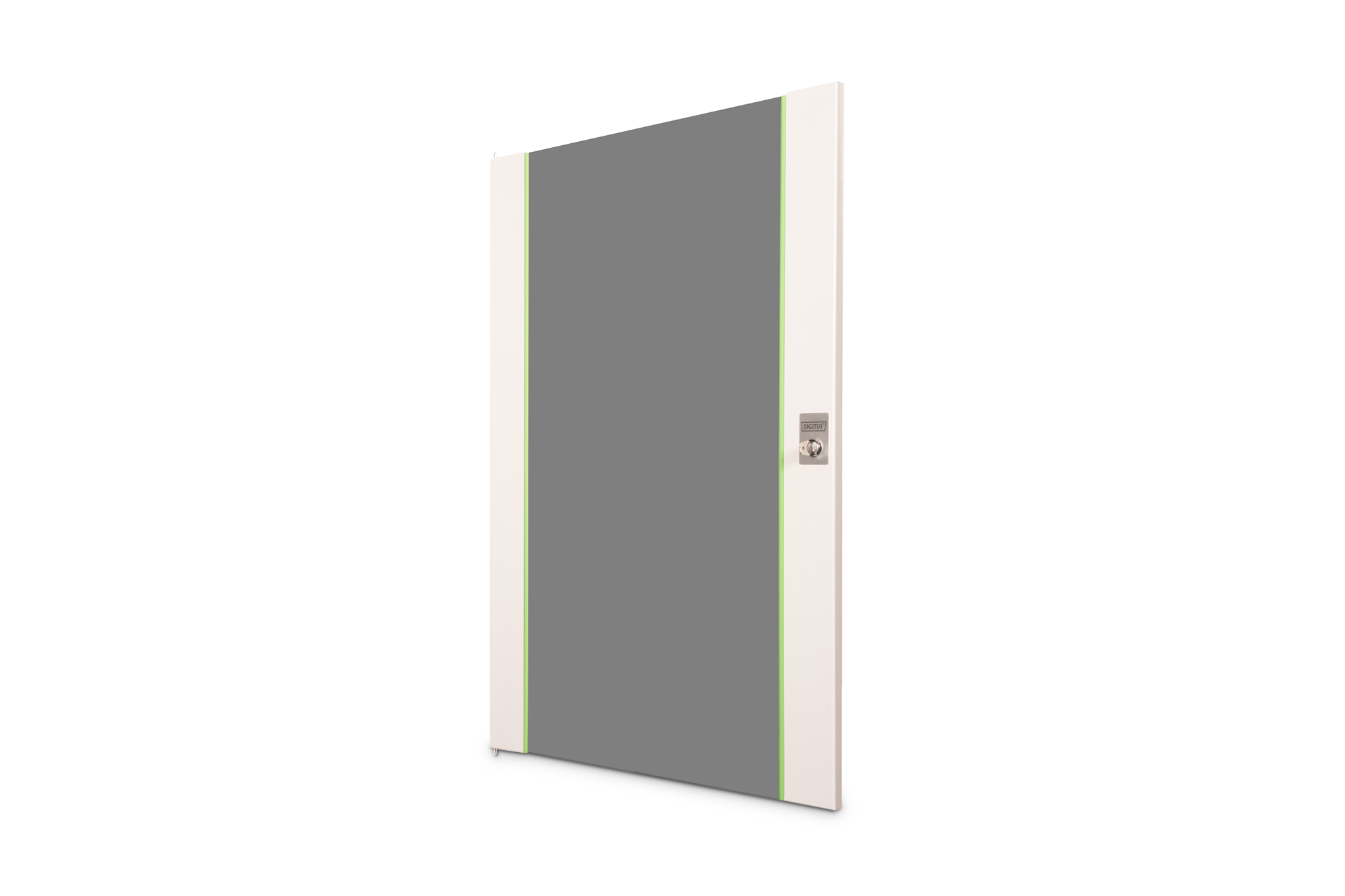 DN-19 D-20-U  Puerta frontal de cristal para armarios murales UNIQUE de 19" y 20U Color gris (RAL 7035)