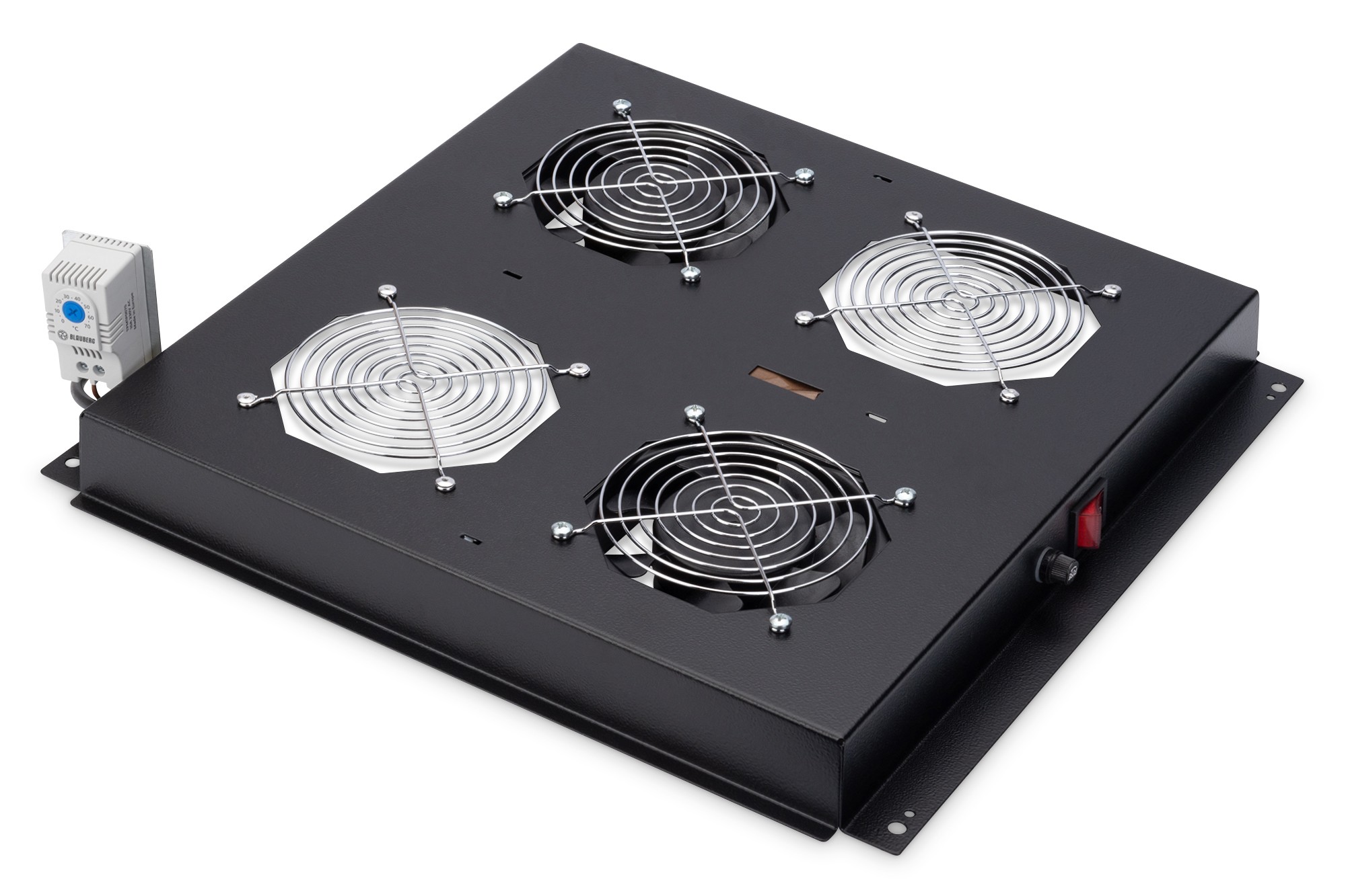 DN-19 FAN-2-B-N  Unidad de refrigeración de techo para los armarios de red & Varioflex-N y armarios de servidor y red básicos , black (RAL 9005)