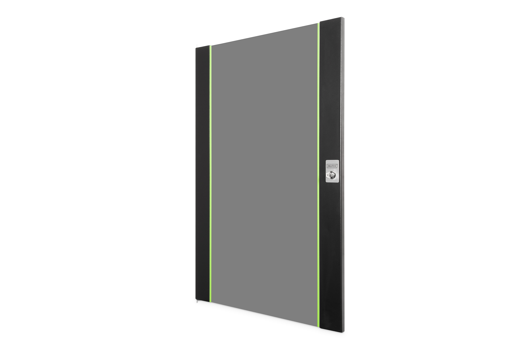DN-19-D-20-U-SW  Puerta frontal de cristal para armarios murales UNIQUE de 19" y 20U Color negro (RAL 9005)