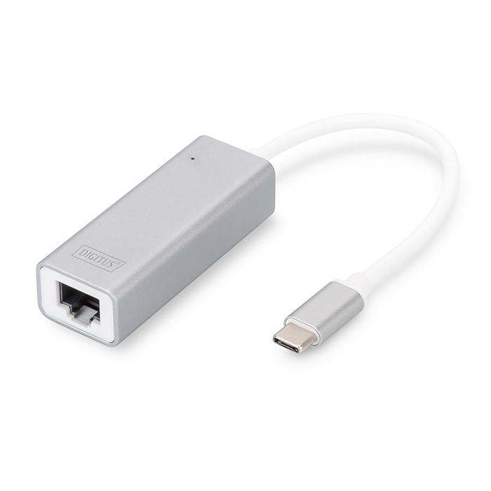 DN-3024  Adaptador de Red USB 3.0 Gigabit 1Gbit/s- RJ45 USB-C Blanco Digitus