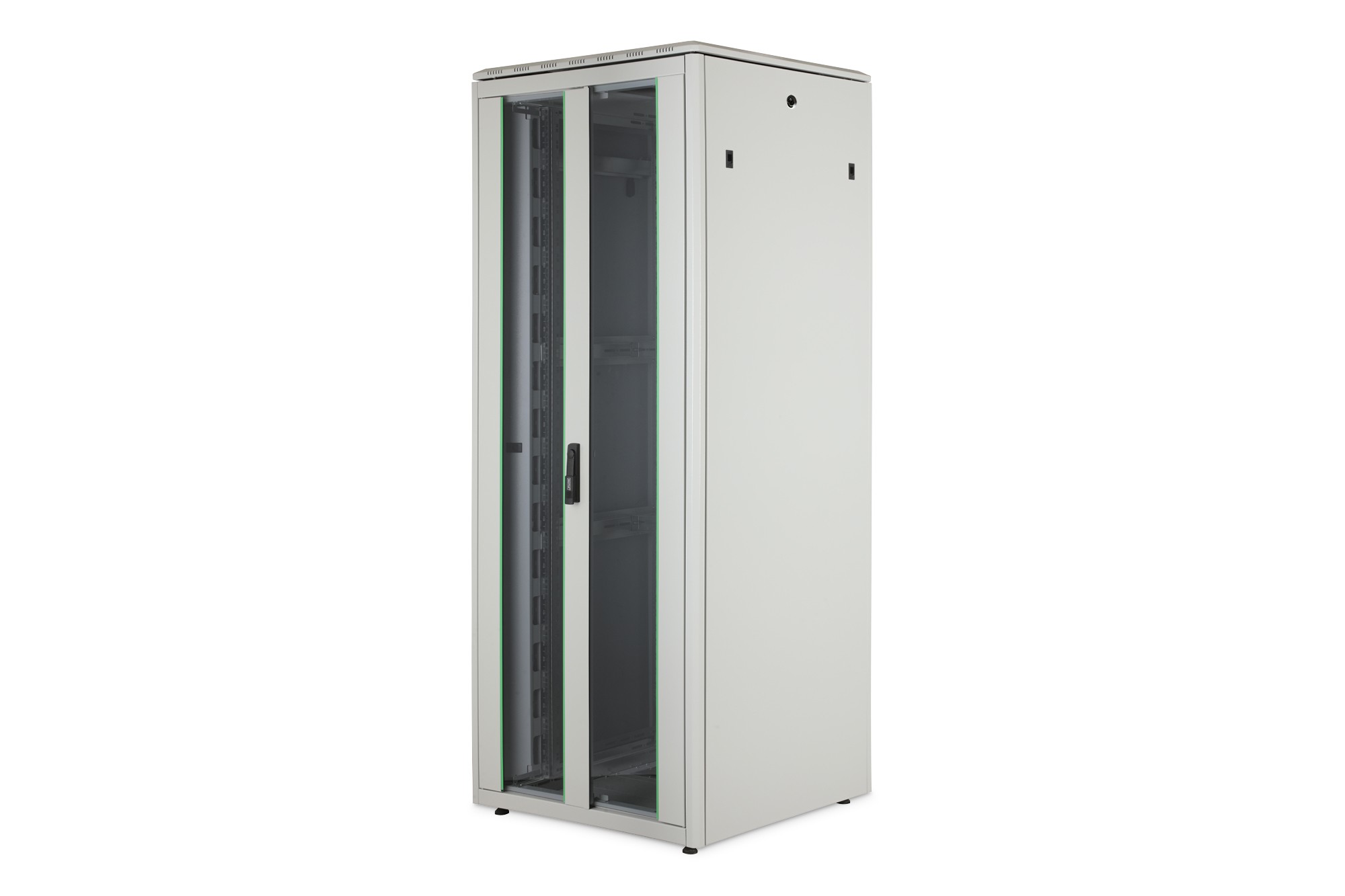 DN-31114  Armario de red de 42UA Unique, 2053x800x800&nbsp;mm Puerta frontal acristalada dos hojas, gris