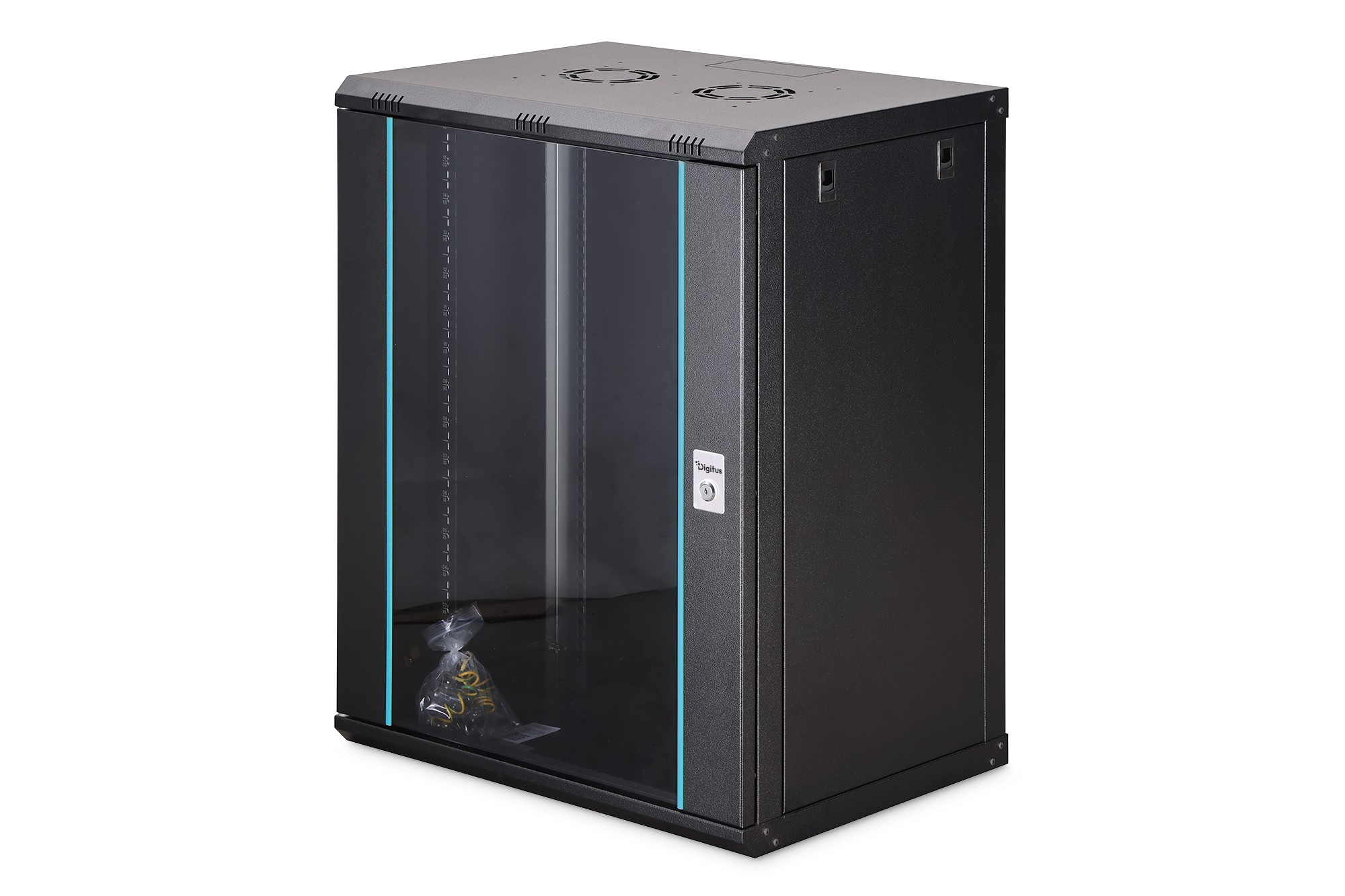DN-37113  ARMARIO MURAL 19"  16U 600x450 Negro serie Dynamic, Sin Montar. Digitus