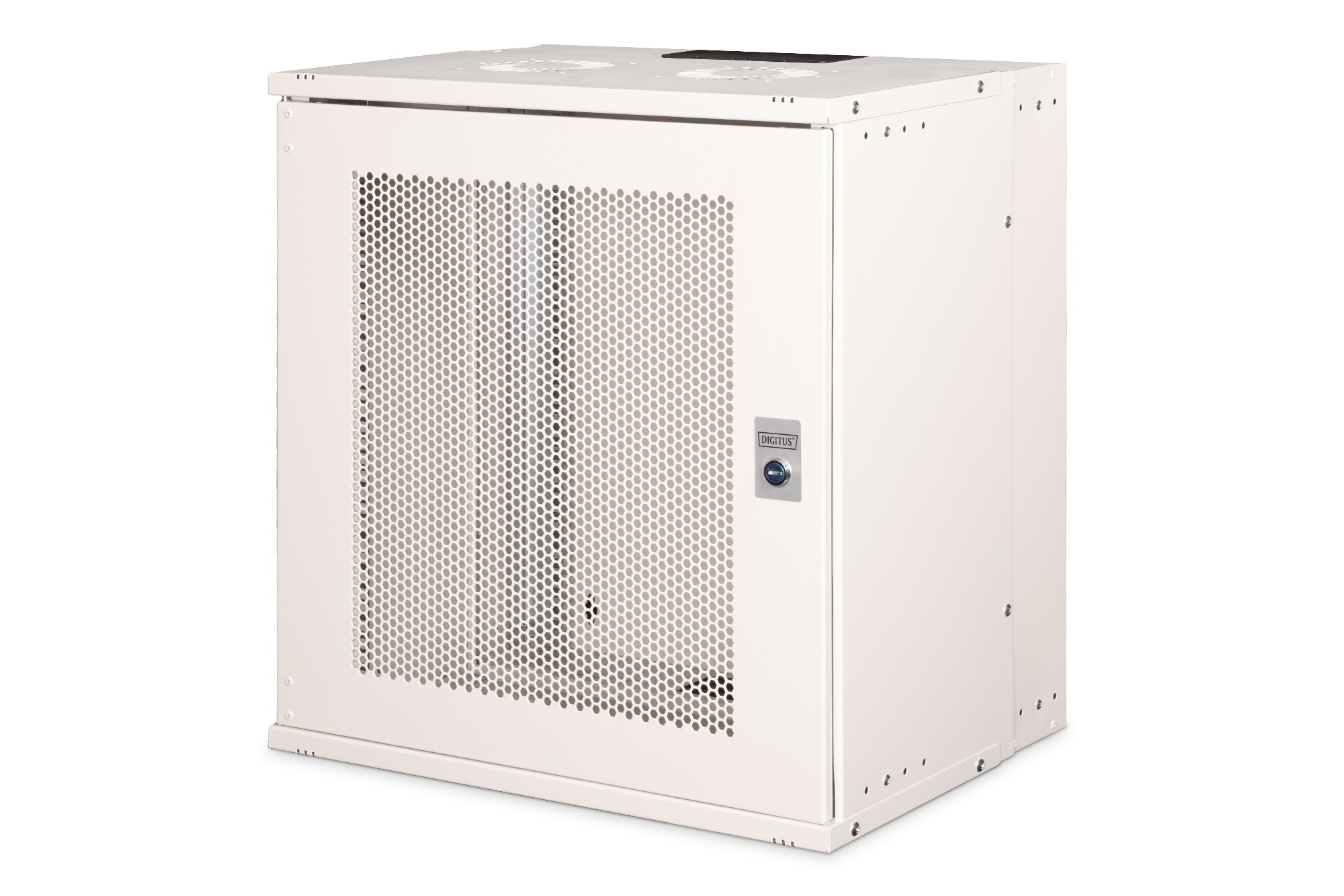 DN-49210  ARMARIO MURAL 19" 12U 540x400 Gris Sin Montar Puerta Perforada SOHO-PRO DIGITUS