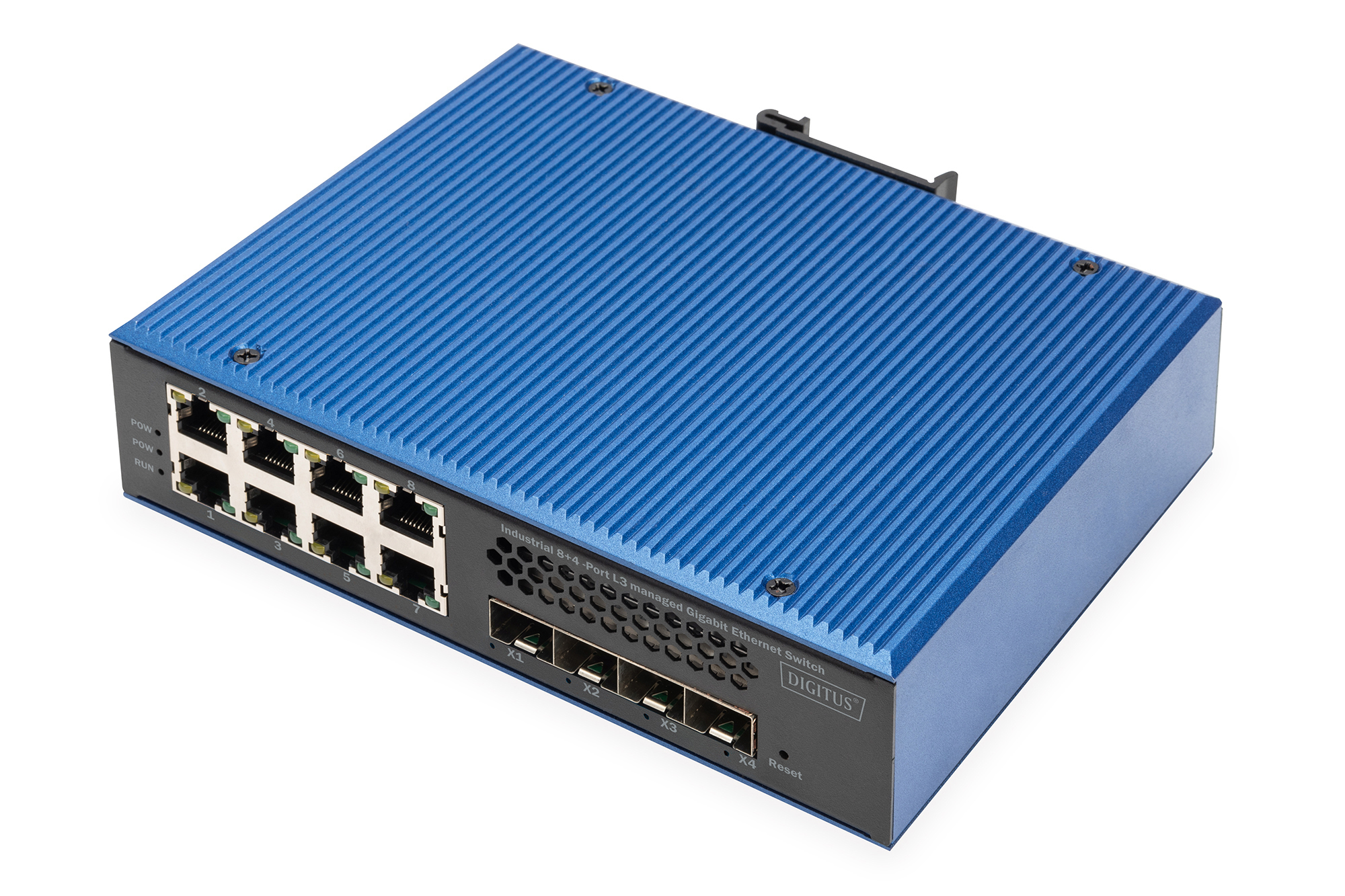 DN-651160  Conmutador Gigabit Ethernet gestionado Ind. 8+4SFP+PortL3 8 x GE RJ45 + 4 puertos SFP