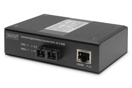 DN-652101  CM Unidireccional Gigabit MM RJ45 SC 850nm, 0.5km Industrial