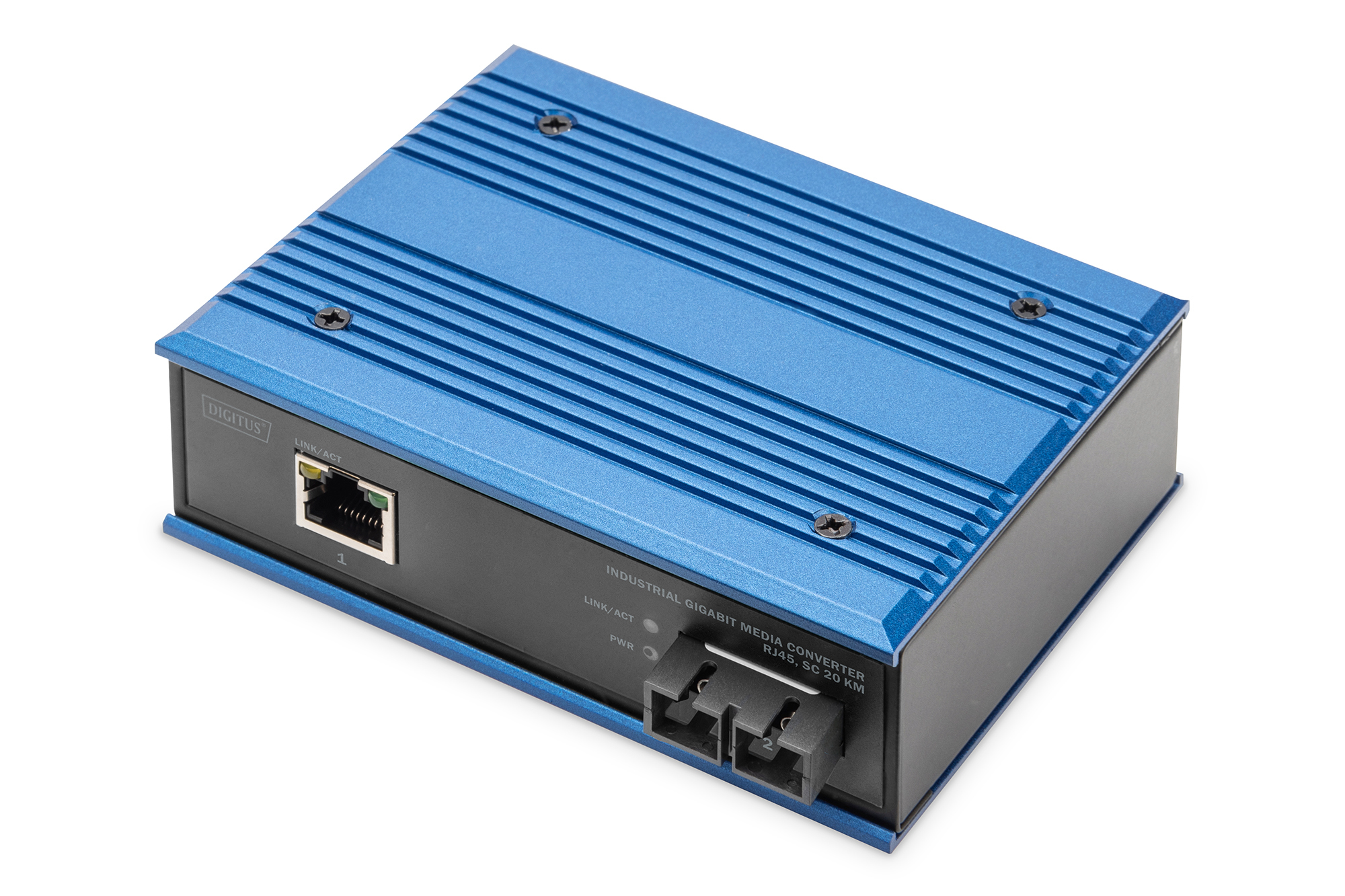 DN-652102-1  Convertidor de medios Gigabit Ethernet industrial, SM Conector SC, 1310 nm, hasta 20 km