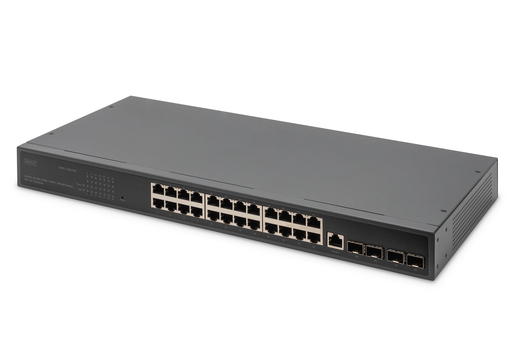 DN-80223  Switch 24 puertos Gigabit 4 SFP+ UPLINK L2+ Conmutador de 24 puertos 10/100/1000+4SFP+ UPLINK