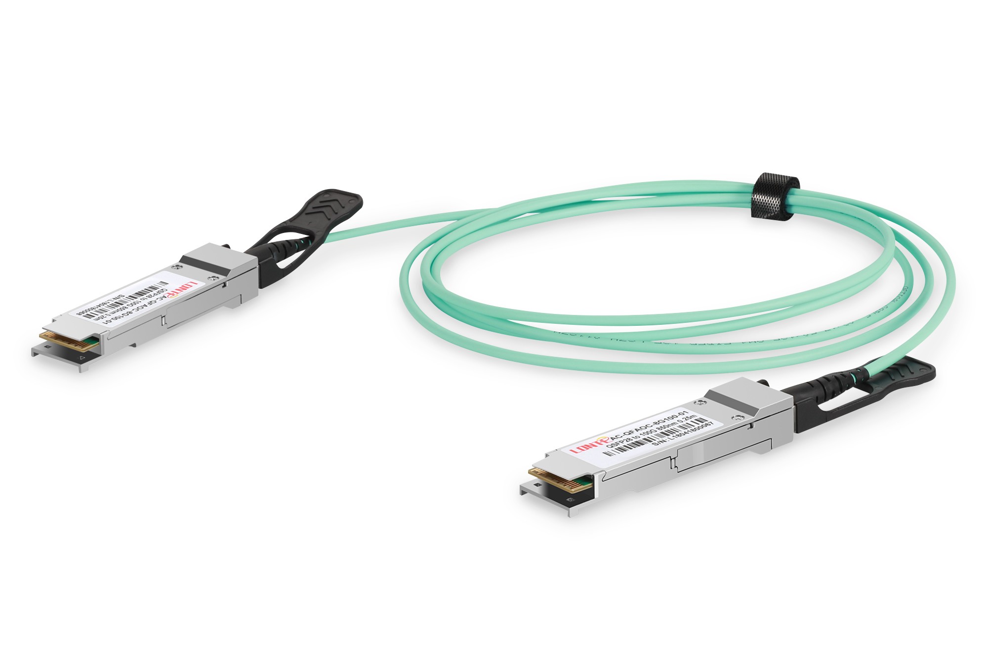 DN-81626  Cable AOC 10 metros 100G QSFP28a QSFP28 Cable &oacute;ptico activo MMF 850nm 10m