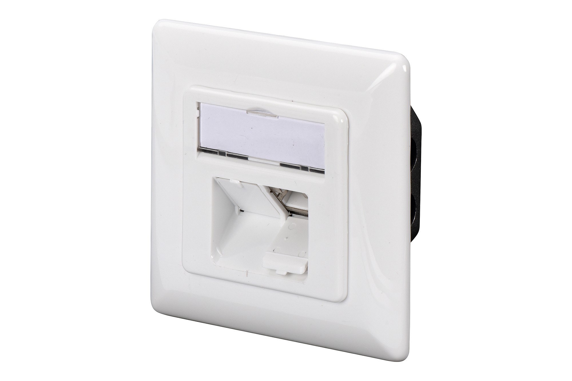 DN-9001-N  Toma de Pared Montaje Empotrado Cat.5e, 2 x RJ45 FTP, color blanco RAL9003 Digitus