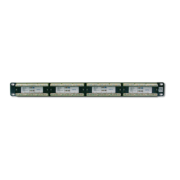 DN-91524U  Panel 19" 24 Puertos UTP Cat 5e  Negro  1U DIGITUS