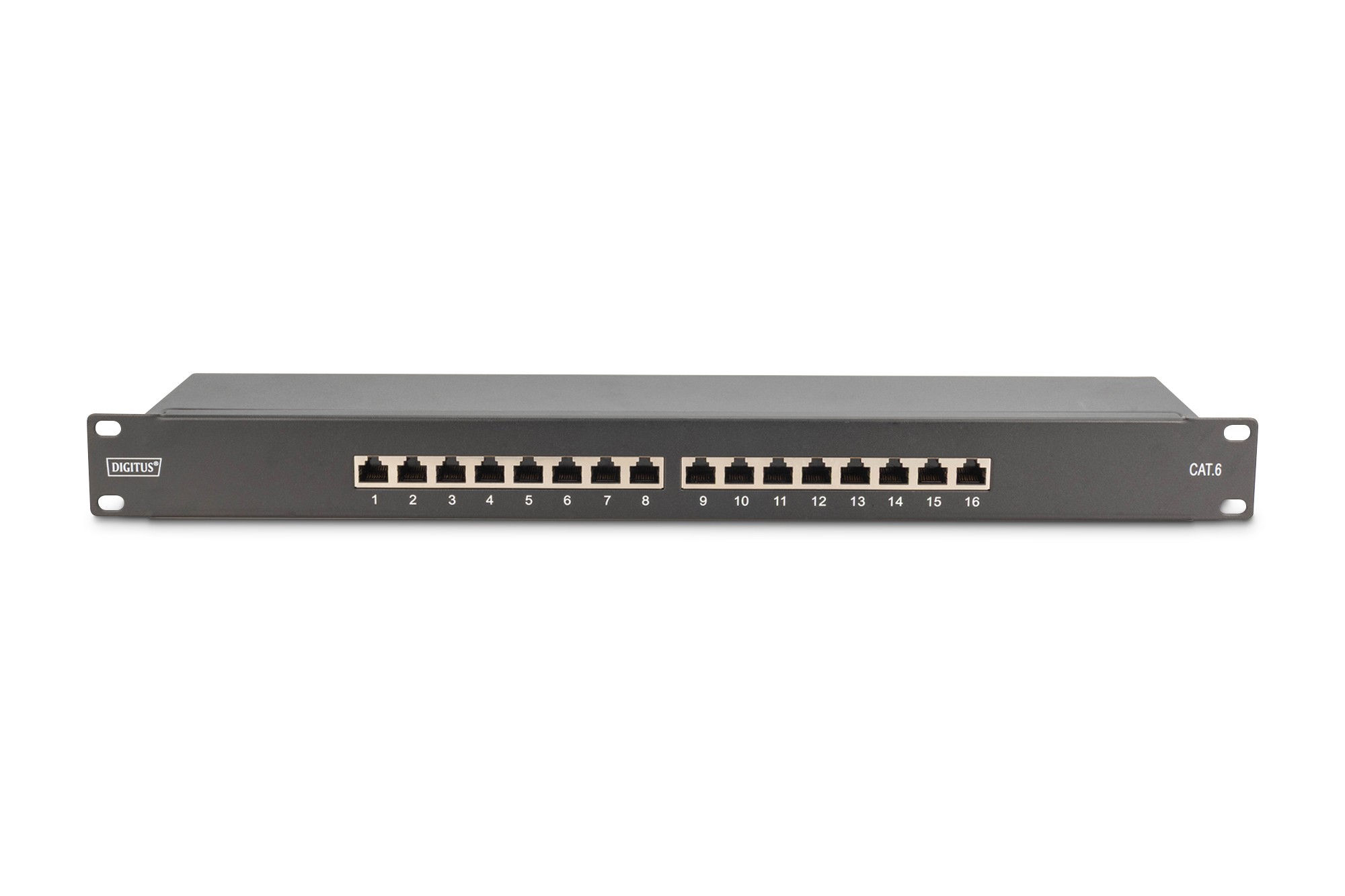 DN-91616S-B  Panel 19" 16 Puertos FTP Cat 6 Negro 1U Digitus