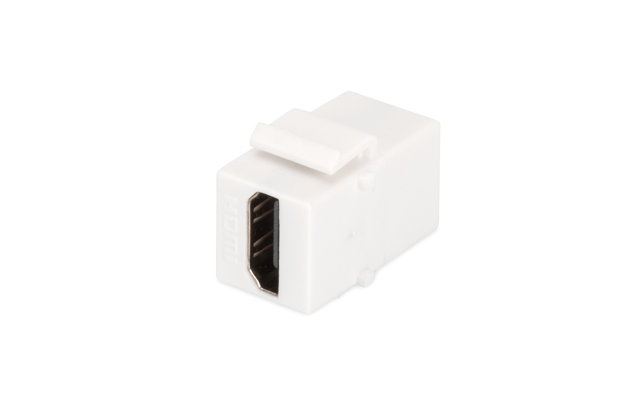 DN-93401  Modulo Keystone HDMI Hembra > HDMI  Hembra Blanco supports HDMI 2.0