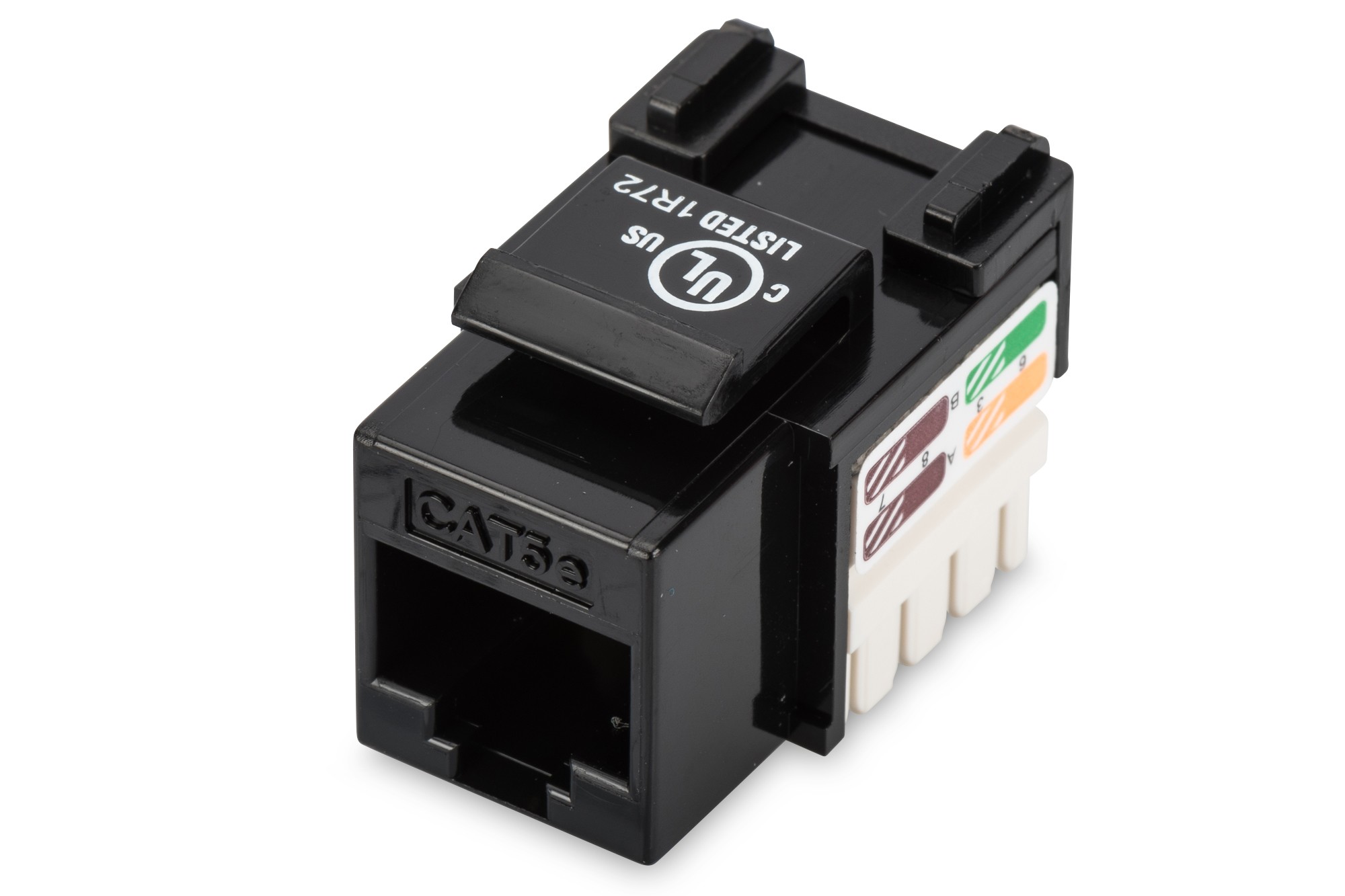 DN-93501  Conector Hembra KeyStone Cat 5e NO apantallado  Negro