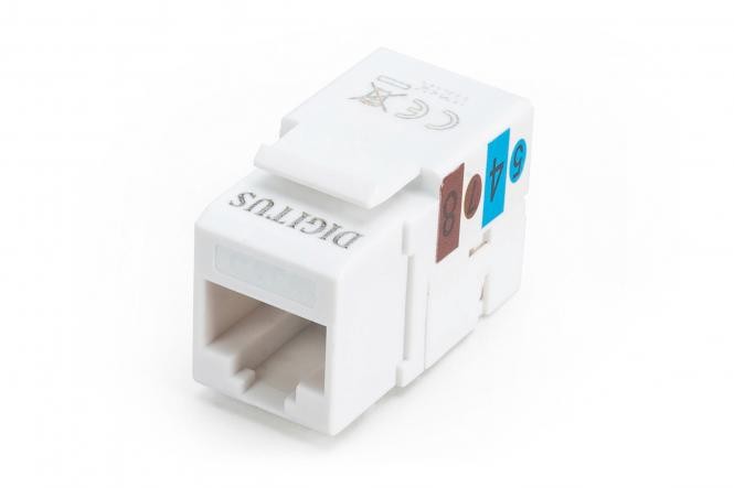 DN-93501  Conector Hembra KeyStone Cat 5e NO apantallado  Blanco