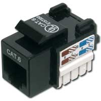 DN-93601-B  Conector Hembra KeyStone Cat 6 NO apantallado  Negro **Ultimas Unidades****