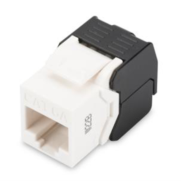 DN-93606  Conector Hembra KeyStone Cat 6A NO apantallado  Blanco Sin Herramientas