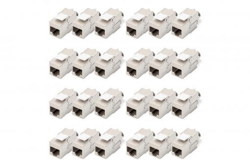 DN-93615-24  Conector Hembra KeyStone Cat 6A Apantallado  Metal Sin Herramientas Paquete de 24 unidades