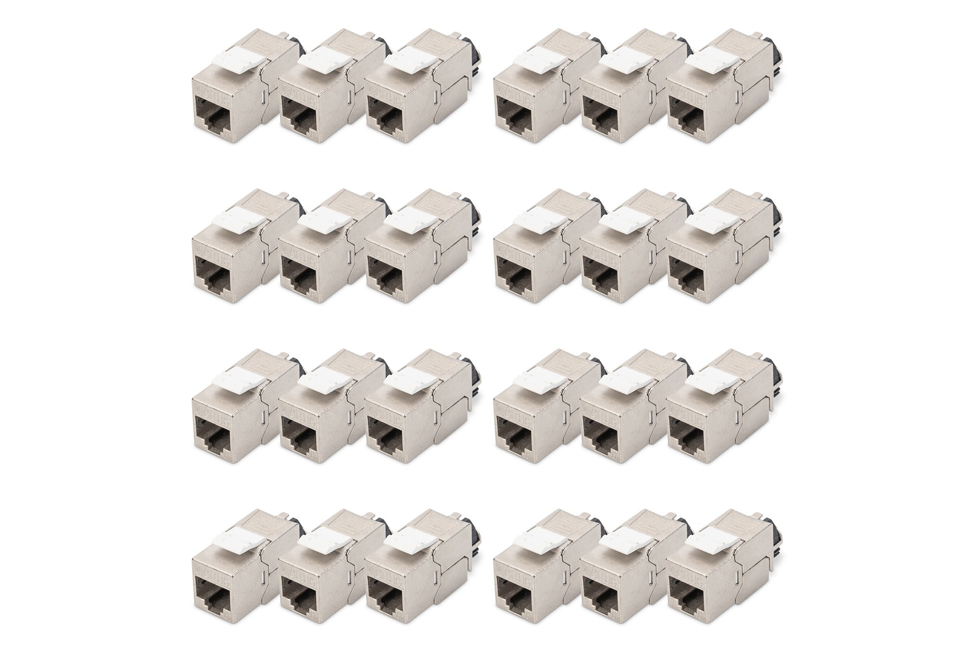 DN-93617-24  Conector Hembra KeyStone Cat 6A Apantallado  Metal Sin Herramientas paquete de 24 unidades