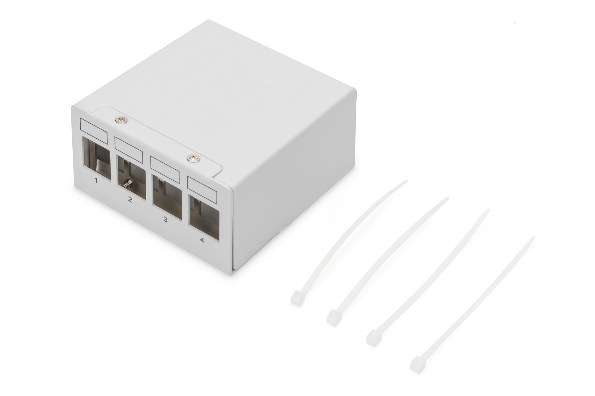 DN-93714  Caja de Punto de Consolidacion para 4 Keystone Digitus Apantallado Sobremesa