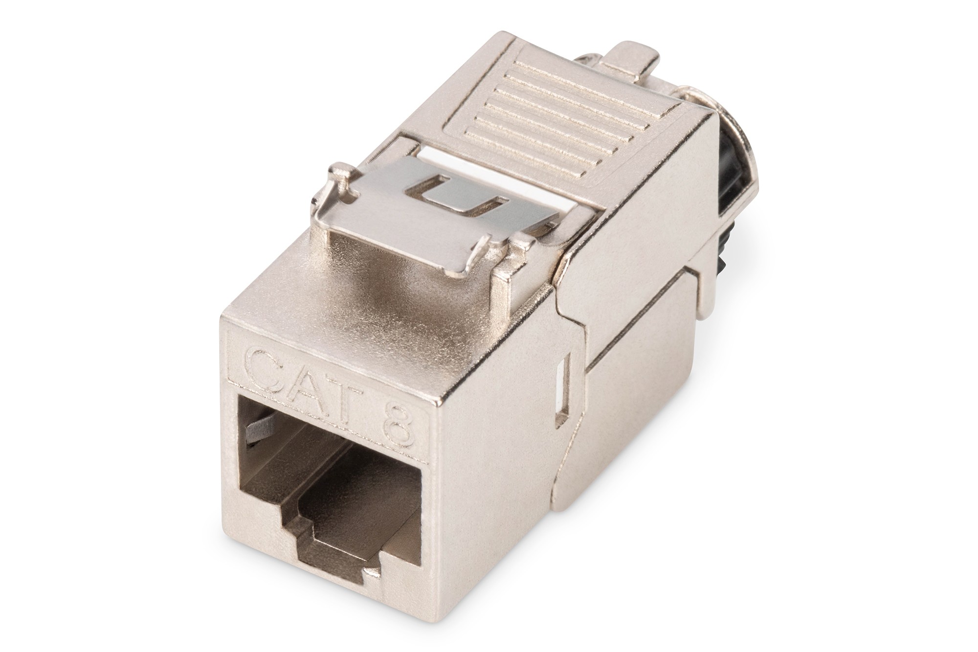 DN-93816  Conector Hembra KeyStone Cat 8.1 Apantallado  Metal Sin Herramientas