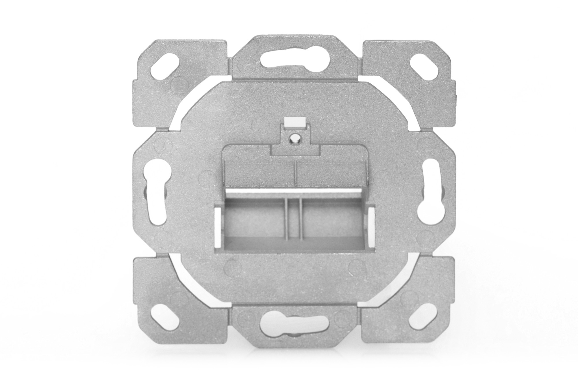 DN-93831-1  Caja vacía sin placa central, sin bastidor, Panel frontal para módulo Keystone