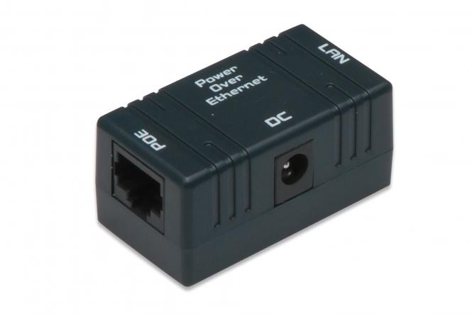 DN-95002  Inyector POE  Pasivo RJ45/DC/PoE Con anclaje a pared
