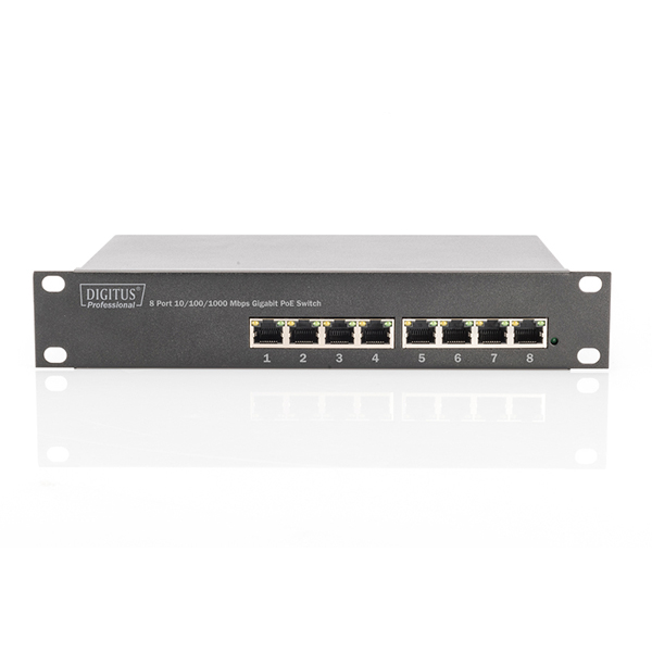DN-95317  Switch  8 Ports Gigabit POE,  96W 10"  DIGITUS