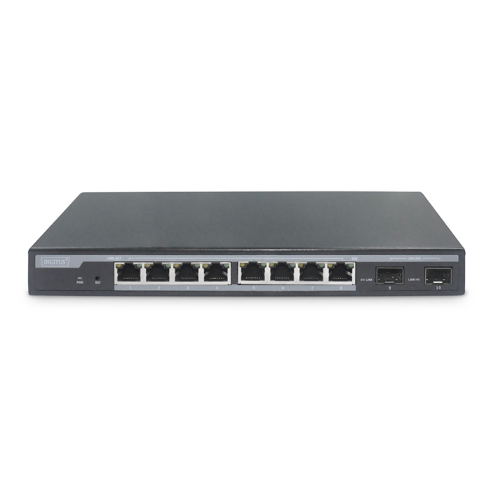 DN-95344  Switch  8 Ports Gigabit POE, Gestionable L2 + 2SFP 86W Sobre