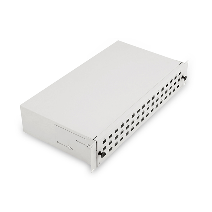 DN-96200-2U  Caja de empalme de fibra óptica, extensible, 2U 483 mm (19")