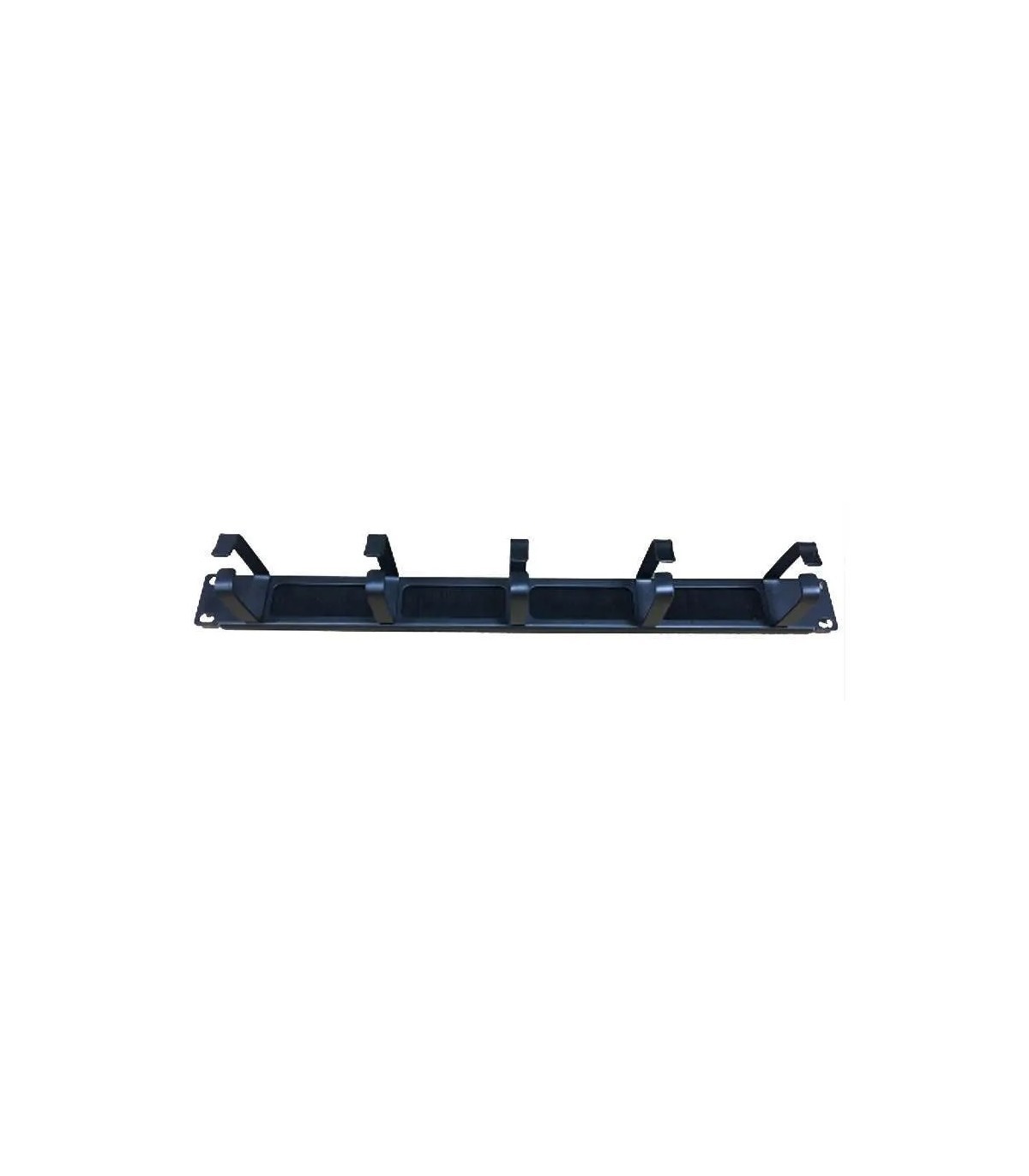 DN-97663  EE002P  Pasahilos  Cepillo 19" 1U 5 liras metal negro 5 cm. Cablecom
