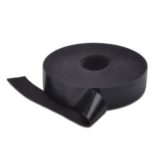 DN-CT-10M-20  Rollo de Cierre de velcro enrollada Negra 10m x 20mm