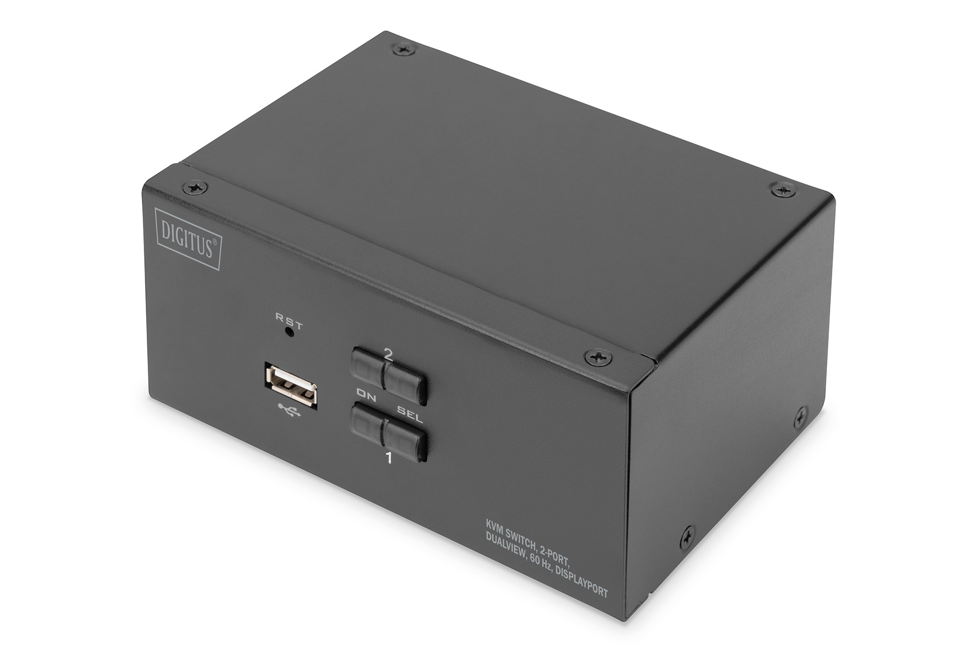 DS-12862  Conmutador KVM 2 puertos DisplayPort pantalla dual, 4K, DisplayPort®