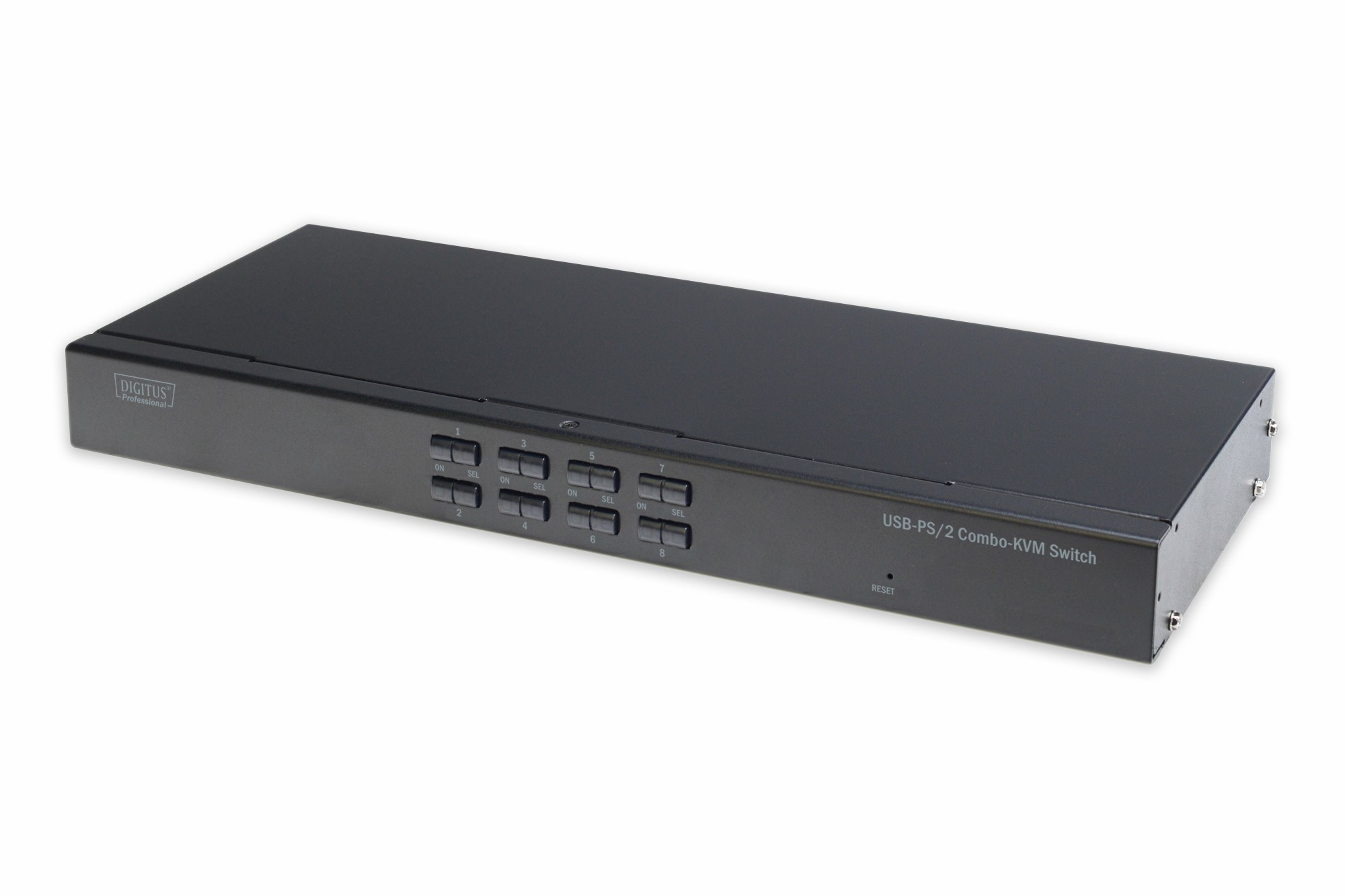 DS-23200-2  Conmutador Combo-KVM 1 Usuario, 8 PC (cada PS/2 o USB),