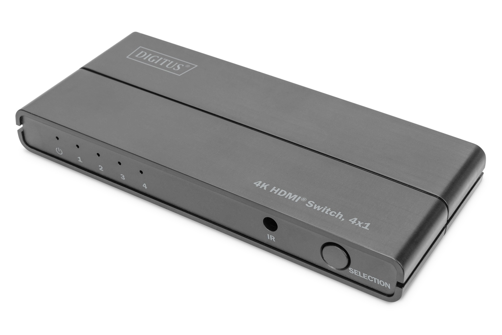 DS-45329  Conmutador 4x1 HDMI, 4x1 4K/60 Hz, 18 Gbps, HDR, HDCP 2.2, CEC **Ultimas Unidades****