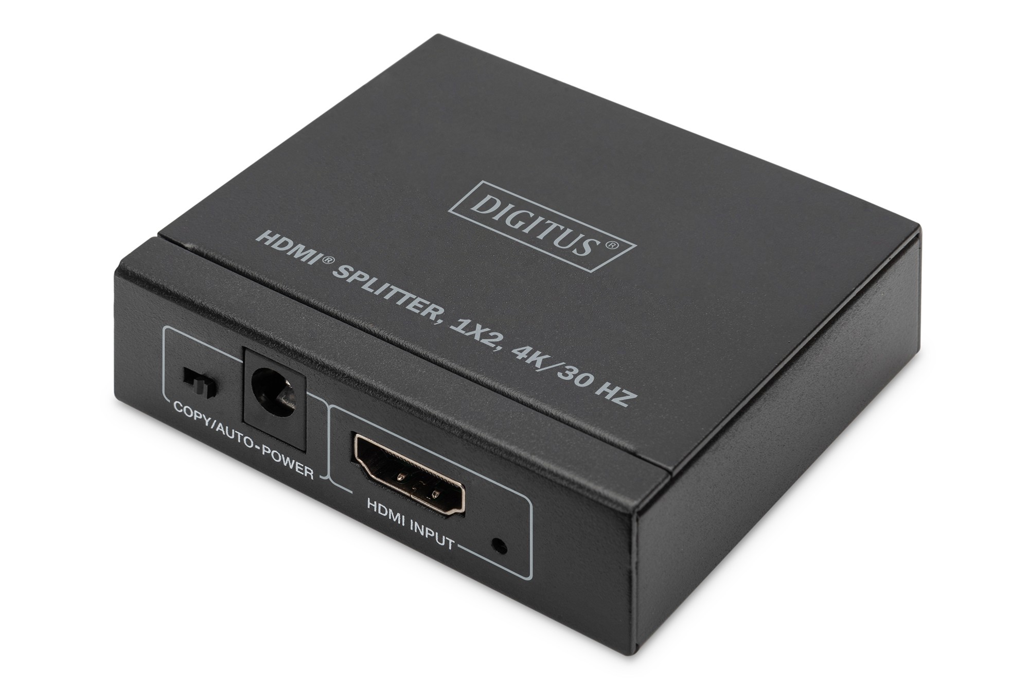 DS-45340  Splitter HDMI  2 Puertos 4K 30Hz  DIGITUS, Soporta EDID (2 modos) - 1: Copia -salida HDMI 1/2: modo Auto - Compare & Cr
