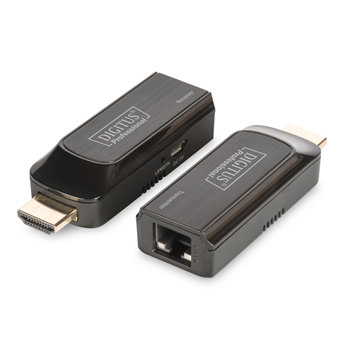 DS-55203  Kit Extender  50 metros  HDMI Cat6/6A/7,  Tamaño mini  DIGITUS