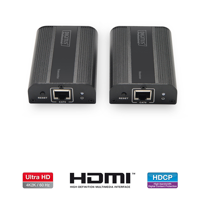 DS-55204  Kit Extender  60 metros  HDMI sobre Cat 6, 6a, 7  ( 60m) 4K 60Hz DIGITUS