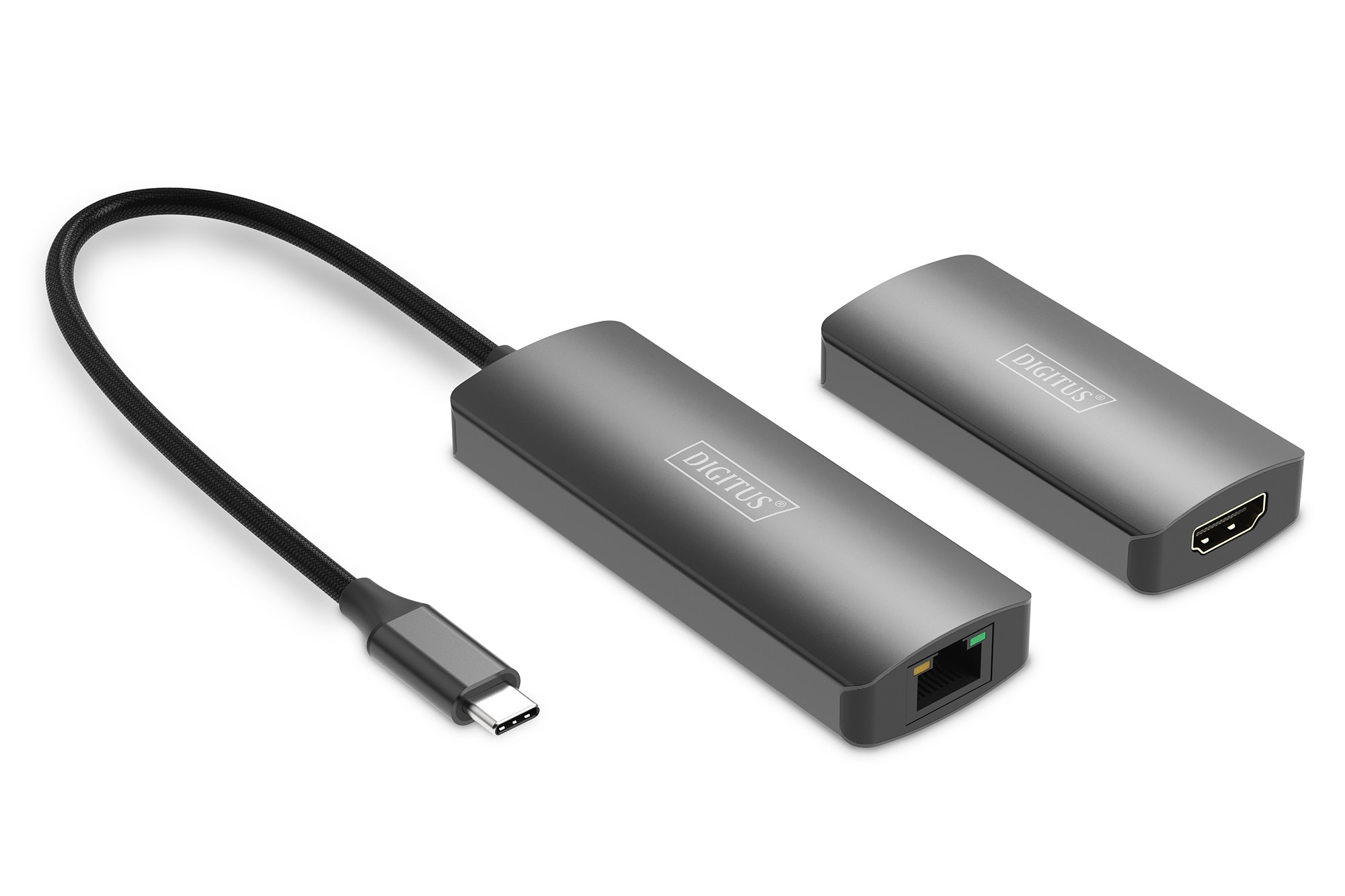 DS-55343  Kit Extender  30 metros  HDMI/USB-C sobre Cat 6 (4K/120 Hz (4:4:4) Digitus