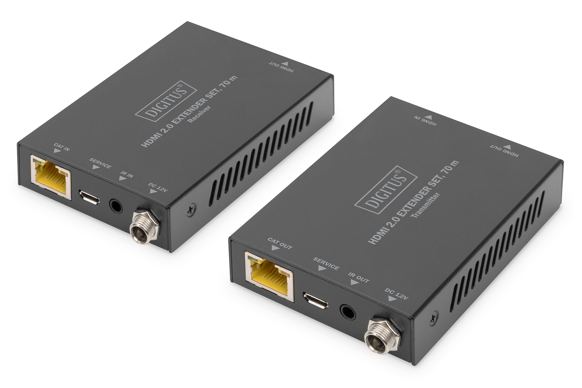 DS-55506  Kit extender  70 metros  HDMI 2.0, 70 m 4K/60 Hz, 18 Gbps, HDCP 2.2, HDR, PoC