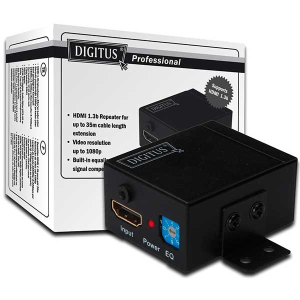 DS-55901  Repetidor HDMI 35 METROS con soporte de anclage DIGITUS