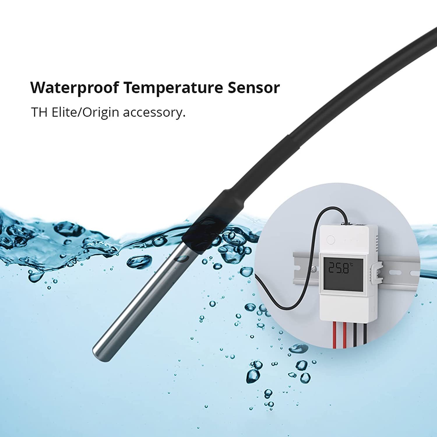 DS18B20  SONOFF Sensor Waterproof de Temperatura (RJ9 4P4C)
